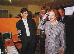 Martin meets PM Margaret Thatcher